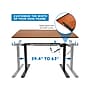Mount-It! 55" W Electric Adjustable Standing Desk, Hazelnut Brown/Black (MI-18065)~#|#~sp161382664_sc7