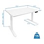 Mount-It! 48"W Electric Adjustable Standing Desk, White (MI-18060)~#|#~sp161464405_sc7