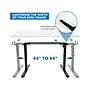 Mount-It! 55"W Manual Adjustable Standing Desk, White/Black (MI-18070)~#|#~sp161464423_sc7