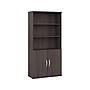 Bush Business Furniture Studio A 73"H 5-Shelf Bookcase with Adjustable Shelves, Storm Gray Laminated Wood (STA010SG)~#|#~sp161613280_sc7