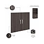 Bush Business Furniture Studio A 73"H 5-Shelf Bookcase with Adjustable Shelves, Storm Gray Laminated Wood (STA010SG)~#|#~sp161613283_sc7