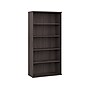 Bush Business Furniture Studio A 73"H 5-Shelf Bookcase with Adjustable Shelves, Storm Gray Laminated Wood (SDB7236SG-Z)~#|#~sp161613383_sc7