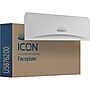 Kimberly-Clark Professional ICON Faceplate for Coreless Two-Roll Horizontal Toilet Paper Dispensers, Silver Mosaic (58762)~#|#~sp162711250_sc7