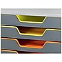 Durable VARICOLOR 10-Compartment Stackable Plastic Drawer Box, Gray (761027)~#|#~sp162711286_sc7