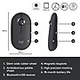 Logitech Pebble M350 Wireless Ambidextrous Optical USB Mouse, Graphite (910-005743)~#|#~sp162863812_sc7