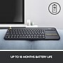 Logitech K400 Plus Wireless Touch Keyboard, Dark Gray (920-007119)~#|#~sp162863819_sc7