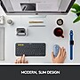 Logitech Pebble M350 Wireless Ambidextrous Optical Mouse, Blue Gray  (910-005773)~#|#~sp162863997_sc7