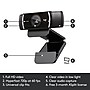 Logitech C922 Pro Stream Webcam 1080P Camera for HD Video Streaming, Black (960-001087)~#|#~sp163146051_sc7