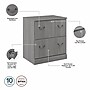 Bush Furniture Saratoga 2-Drawer Lateral File Cabinet, Locking,  Modern Gray (EX45854-03)~#|#~sp163411966_sc7