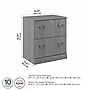 Bush Furniture Saratoga 2-Drawer Lateral File Cabinet, Locking,  Modern Gray (EX45854-03)~#|#~sp163411967_sc7