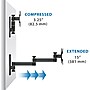 Mount-It! Full-Motion Single Monitor Wall Arm Mount, Up to 30", Black (MI-404)~#|#~sp163926466_sc7