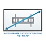 Mount-It! Low Profile Fixed Flat Screen TV Wall Mount Bracket for 42" to 70" VESA Mount TVs (MI-305L)~#|#~sp163926791_sc7