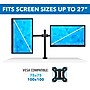 Mount-It! Adjustable Dual Monitor Arm Mount, Up To 32" Monitor, Black (MI-2752)~#|#~sp163926828_sc7