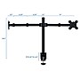 Mount-It! Adjustable Dual Monitor Arm Mount, Up To 32" Monitor, Black (MI-2752)~#|#~sp163926831_sc7
