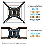 Mount-It! Full Motion Flat Screen TV and Monitors Wall Mount Bracket for 23" to 55" VESA Mount Screens (MI-4110)~#|#~sp163926916_sc7