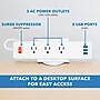Mount-It! 3-Outlet 3-USB Port Desktop Power Strip with Clamp Desk Mount, White (MI-7281)~#|#~sp163926961_sc7