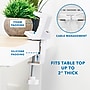 Mount-It! 3-Outlet 3-USB Port Desktop Power Strip with Clamp Desk Mount, White (MI-7281)~#|#~sp163926963_sc7