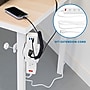 Mount-It! 3-Outlet 3-USB Port Desktop Power Strip with Clamp Desk Mount, White (MI-7281)~#|#~sp163926964_sc7