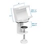 Mount-It! 3-Outlet 3-USB Port Desktop Power Strip with Clamp Desk Mount, White (MI-7281)~#|#~sp163926966_sc7