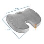 Mount-It! ErgoActive Cooling Gel Coccyx Seat Cushion, Gray (CL-1201)~#|#~sp163926979_sc7