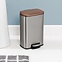 Honey-Can-Do Steel Indoor Trash Can Set with Hinged Lid, 7.92 & 1.32 Gallon, Rose Gold (TRS-09325)~#|#~sp164032061_sc7