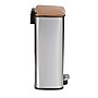 Honey-Can-Do Steel Indoor Trash Can Set with Hinged Lid, 7.92 & 1.32 Gallon, Rose Gold (TRS-09325)~#|#~sp164032230_sc7