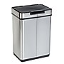 Honey-Can-Do Motion Sensor Steel Indoor Trash Can with Automatic Lid, 13.2 Gallon, Silver (TRS-08414)~#|#~sp164050848_sc7