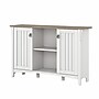 Bush Furniture Salinas 30" Accent Storage Cabinet with 3 Shelves, Shiplap Gray/Pure White (SAS147G2W-03)~#|#~sp164749899_sc7