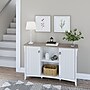 Bush Furniture Salinas 30" Accent Storage Cabinet with 3 Shelves, Shiplap Gray/Pure White (SAS147G2W-03)~#|#~sp164749900_sc7
