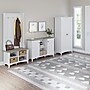 Bush Furniture Salinas 30" Accent Storage Cabinet with 3 Shelves, Shiplap Gray/Pure White (SAS147G2W-03)~#|#~sp164749912_sc7