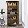 Bush Furniture Salinas 63" Tall Storage Cabinet with 4 Shelves, Reclaimed Pine (SAS332RCP-03)~#|#~sp164750296_sc7
