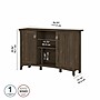 Bush Furniture Salinas 30" Accent Storage Cabinet with 3 Shelves, Ash Brown (SAS147ABR-03)~#|#~sp164750477_sc7