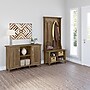 Bush Furniture Salinas 68" Storage Set with Hall Tree, Shoe Bench, Accent Cabinet, 5 Shelves, Reclaimed Pine (SAL008RCP)~#|#~sp164750960_sc7