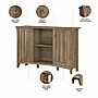 Bush Furniture Salinas 68" Storage Set with Hall Tree, Shoe Bench, Accent Cabinet, 5 Shelves, Reclaimed Pine (SAL008RCP)~#|#~sp164750961_sc7