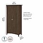 Bush Furniture Salinas 63" Tall Storage Cabinet with 4 Shelves, Ash Brown (SAS332ABR-03)~#|#~sp164751796_sc7