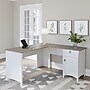 Bush Furniture Salinas 60" L-Shaped Desk, Shiplap Gray/Pure White (SAD160G2W-03)~#|#~sp164754535_sc7