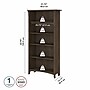 Bush Furniture Salinas 5-Shelf 63"H Bookcase, Ash Brown (SAB132ABR-03)~#|#~sp164754721_sc7