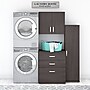 Bush Business Furniture Universal 62"W 3-Piece Modular Storage Set with 5 Shelves, Storm Gray (UNS005SG)~#|#~sp164811457_sc7