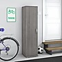 Bush Business Furniture Universal 62" Tall Narrow Storage Cabinet with Door and 3 Shelves, Platinum Gray (UNS116PG)~#|#~sp164811642_sc7