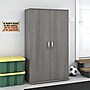 Bush Business Furniture Universal 62" Tall Storage Cabinet with Doors and 5 Shelves, Platinum Gray (UNS136PGK)~#|#~sp164811645_sc7