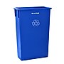 Alpine Industries Polypropylene Recycling Bin, 23 Gallon, Blue (477-R-BLU-PKG1)~#|#~sp165402699_sc7