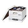 Bankers Box Easylift Corrugated File Storage Boxes, Lift-Off Lid, Letter/Letter Size, White/Blue, 12/Ct (0006301)~#|#~sp165492731_sc7