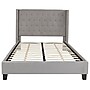 Flash Furniture Riverdale Upholstered Platform Bed in Light Gray Fabric, Full (HG42)~#|#~sp166196103_sc7