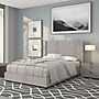 Flash Furniture Riverdale Upholstered Platform Bed in Light Gray Fabric, Full (HG42)~#|#~sp166196240_sc7