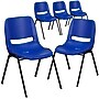 Flash Furniture HERCULES Series Plastic Shell Kid's Stacking Chair, Navy/Black, 5/Pack (5RUT14NVYBK)~#|#~sp166799600_sc7