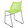 Flash Furniture HERCULES Plastic Stacking Chair, Green/Gray (RUT498AGN)~#|#~sp167071342_sc7