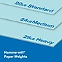Hammermill Colors Multipurpose Paper, 20 lbs., 8.5" x 11", Blue, 500 Sheets/Ream, 5000 Sheets/Carton (HAM103309CT)~#|#~sp167250485_sc7