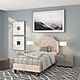 Flash Furniture Brighton Tufted Upholstered Platform Bed in Beige Fabric, Twin (SLBK4TB)~#|#~sp167255644_sc7