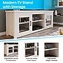 Flash Furniture Sheffield Console TV Stand, Screens up to 80", White Wash (GCMBLK65WH)~#|#~sp167316006_sc7