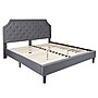 Flash Furniture Brighton Tufted Upholstered Platform Bed in Light Gray Fabric, King (SLBK4KLG)~#|#~sp167319385_sc7